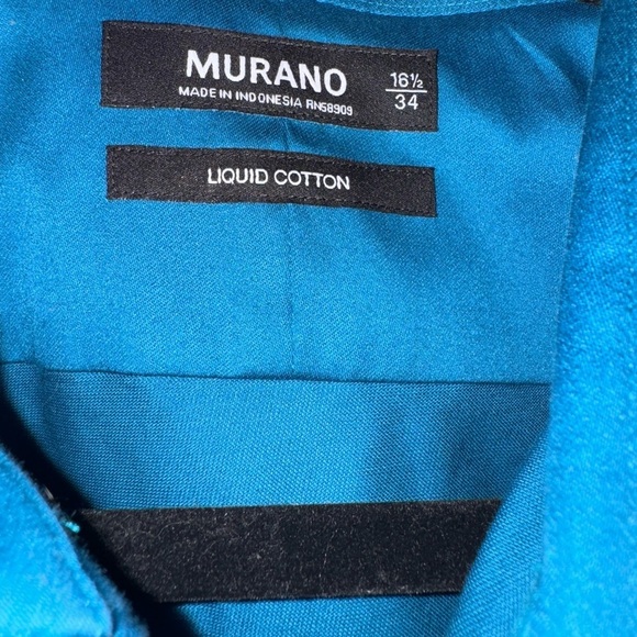 Men's Teal Dress Shirt - Picture 2 of 4